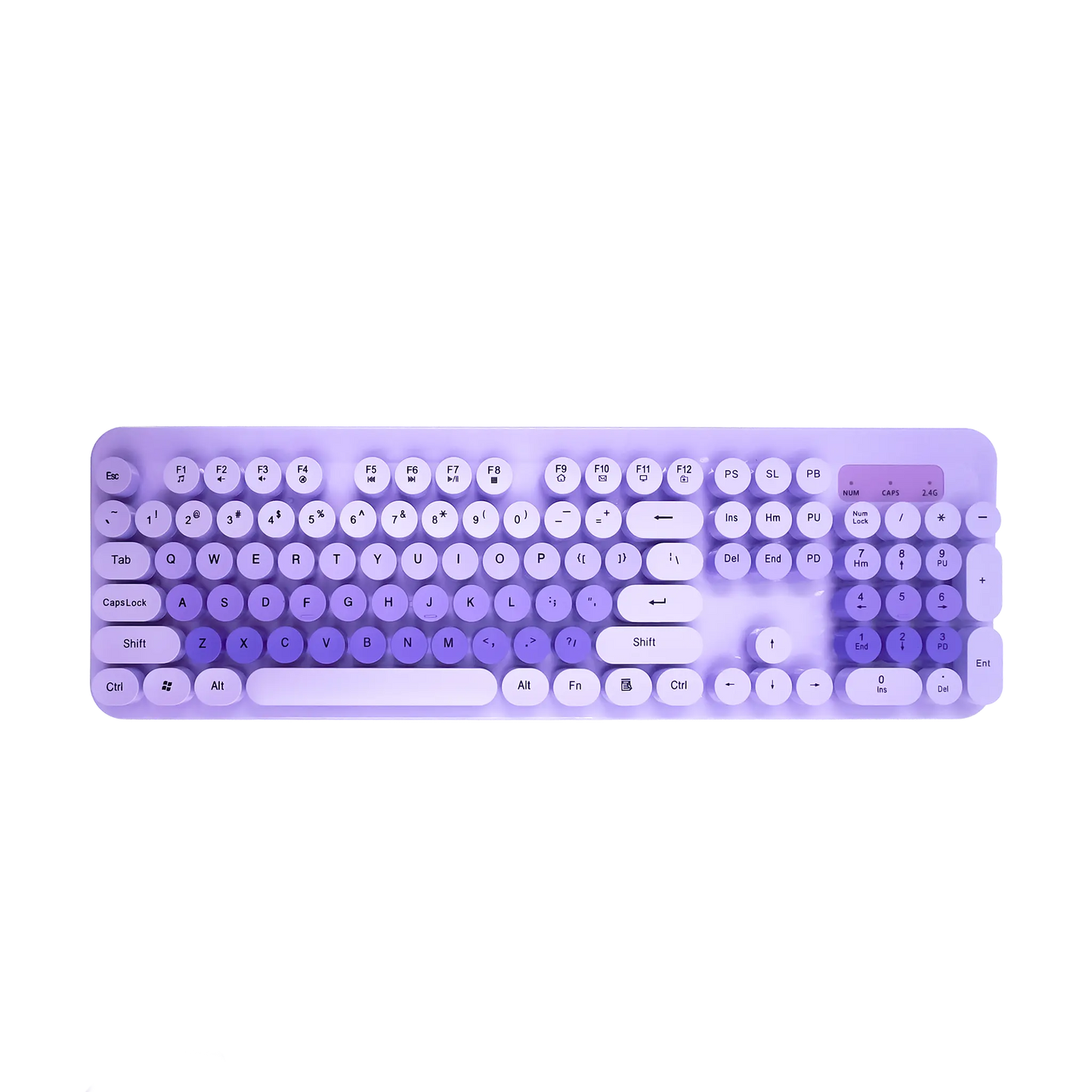 COMBO TECLADO Y MOUSE INALÁMBRICO K73 | MORADO
