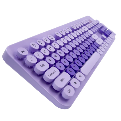 COMBO TECLADO Y MOUSE INALÁMBRICO K73 | MORADO