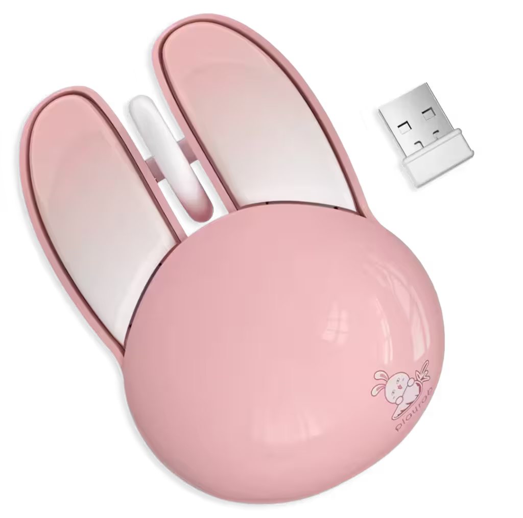 Mouse Inalámbrico Silencioso Mofii M6 - Rosa Pastel 1200 DPI 2.4G | Ergonómico Para Ella