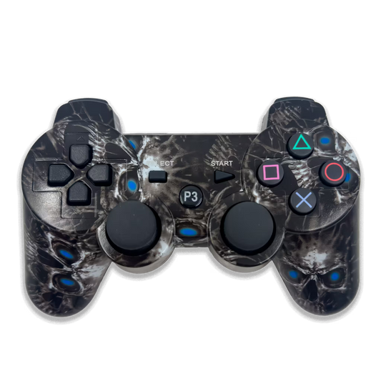 Control Genérico Compatible PS3 - Calaveras | Bluetooth Vibración Dual Compatible PlayStation 3