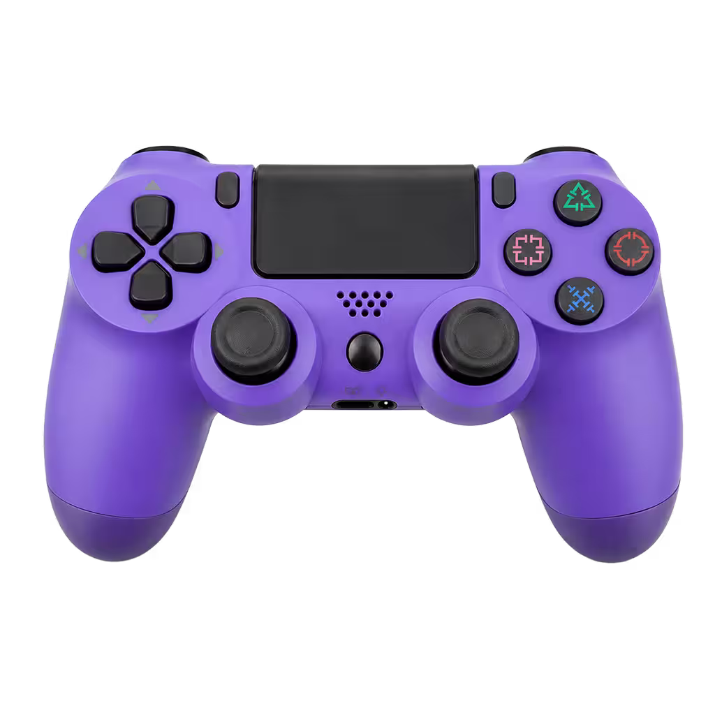 Control Genérico Compatible PS4 - Morado | Bluetooth Vibración Dual Panel Táctil Altavoz