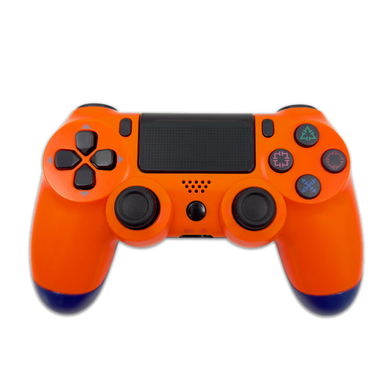 Control Genérico Compatible PS4 - Naranja | Bluetooth Vibración Dual Panel Táctil