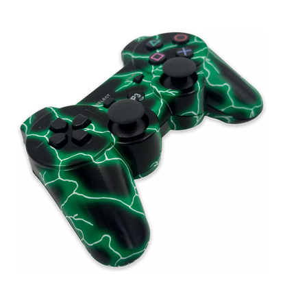 CONTROL GENÉRICO INALÁMBRICO PLAY 3 - EDICIONES DON DISEÑO | RAYOS VERDES