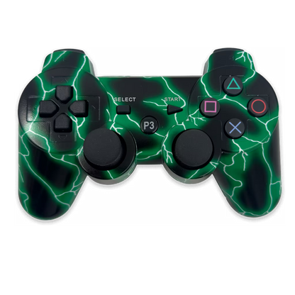 CONTROL GENÉRICO INALÁMBRICO PLAY 3 - EDICIONES DON DISEÑO | RAYOS VERDES