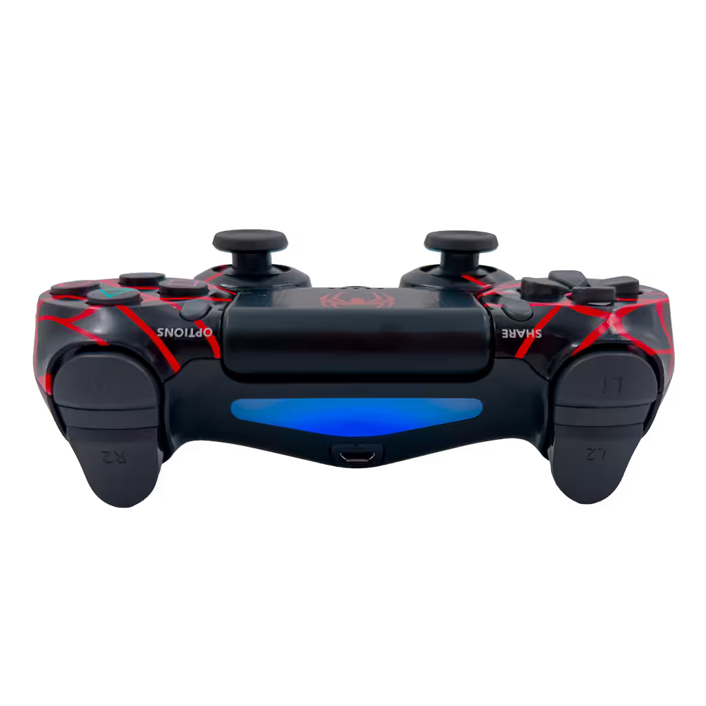 Control Genérico Compatible PS4 — Edición SpiderMan | Bluetooth Vibración Dual Panel Táctil