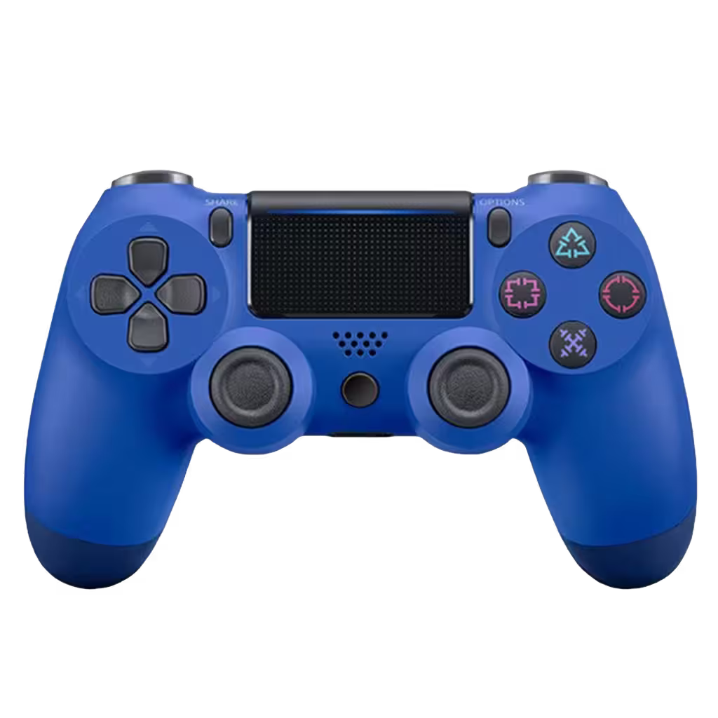 Control Genérico Compatible PS4 - Azul | Bluetooth Vibración Dual Panel Táctil Altavoz