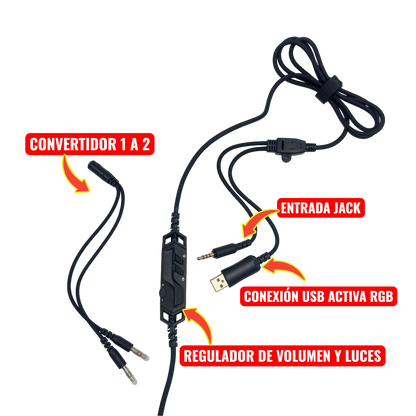 Diadema Gamer  ONIKUMA K10 NEGRA