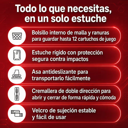 Estuche de Transporte Nintendo Switch 2 | Semirrígido Degradado Verde
