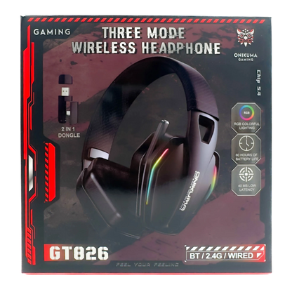 Diadema Gamer Inalámbrica ONIKUMA GT826