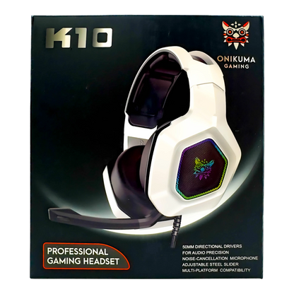 Diadema Gamer  ONIKUMA K10 BLANCA