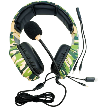 Diadema Gamer  ONIKUMA K8 VERDE CAMUFLADO