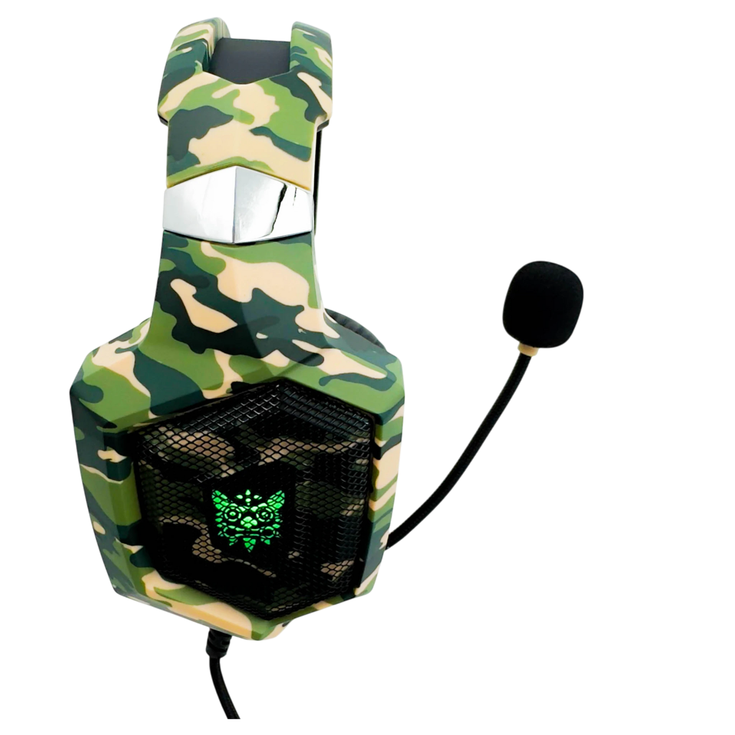 Diadema Gamer  ONIKUMA K8 VERDE CAMUFLADO