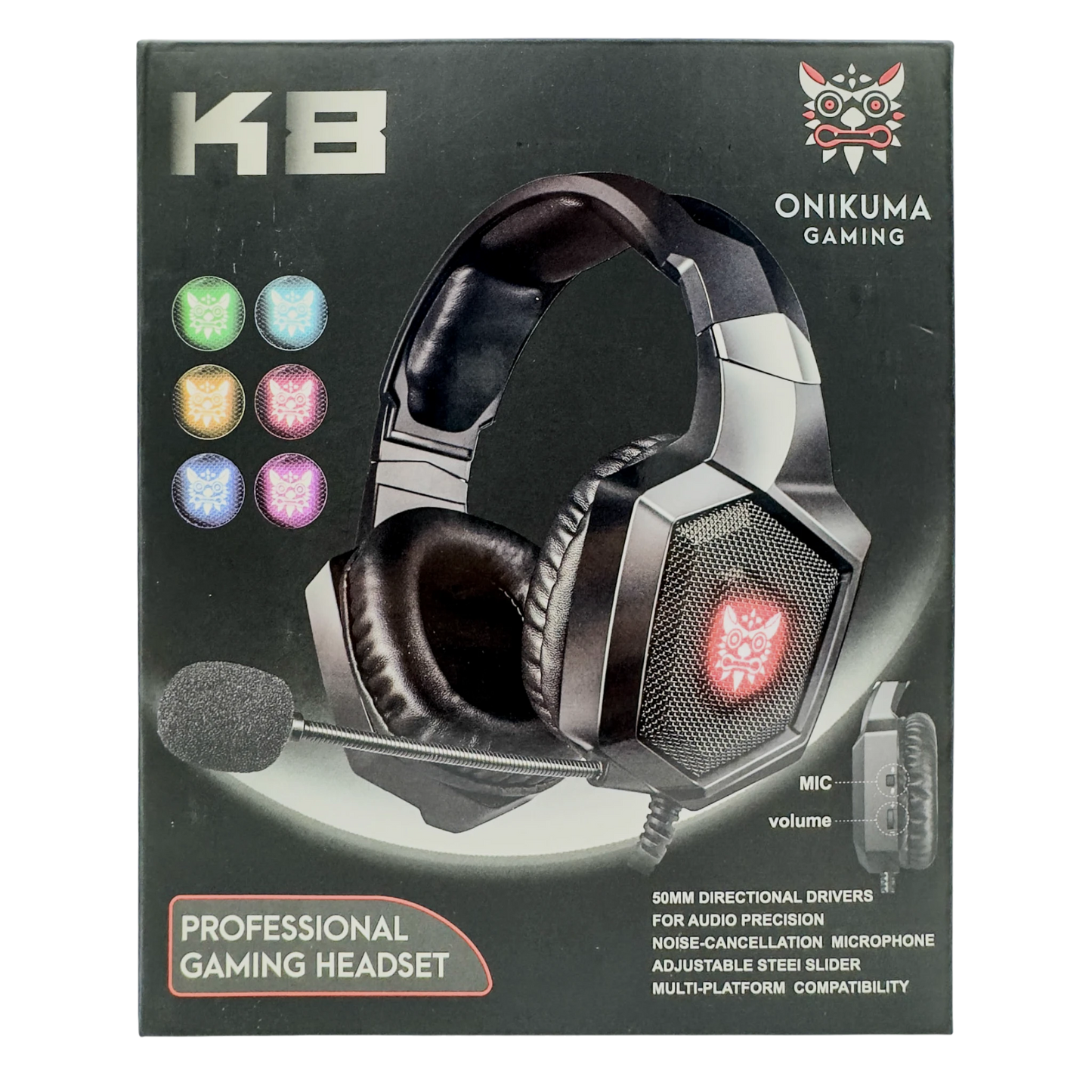 Diadema Gamer  ONIKUMA K8 NEGRA