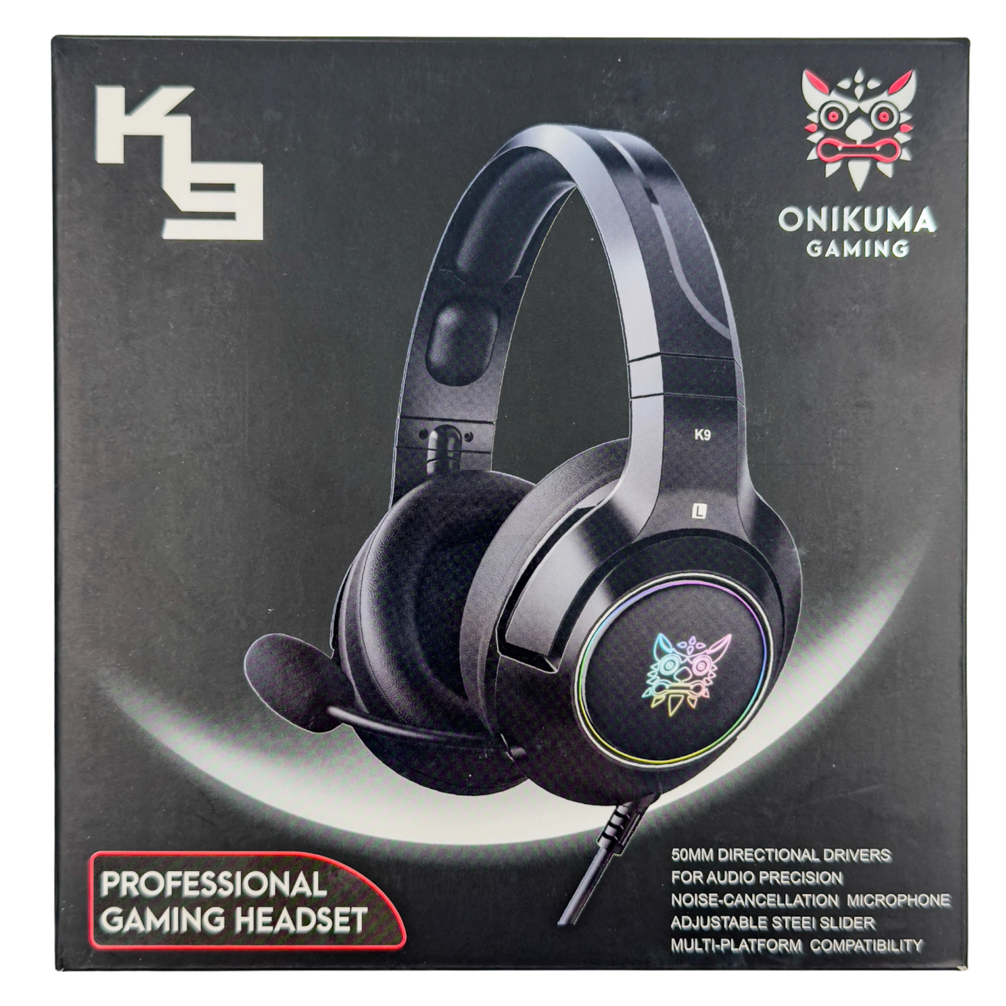 Diadema Gamer  ONIKUMA K9 NEGRA