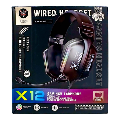 Diadema Gamer  ONIKUMA X12