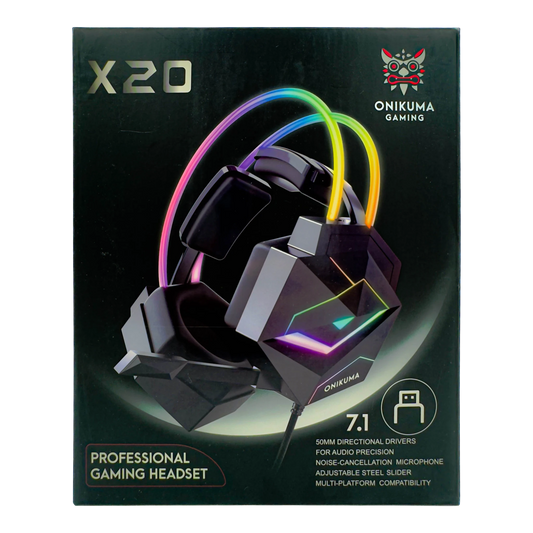 Diadema Gamer ONIKUMA X20, SONIDO 7.1