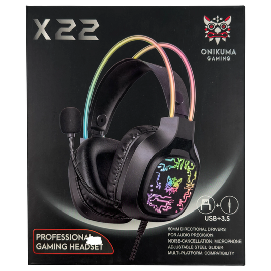 Diadema Gamer ONIKUMA X22 NEGRA