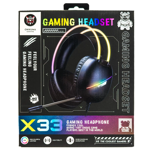 Diadema Gamer ONIKUMA X33 NEGRA