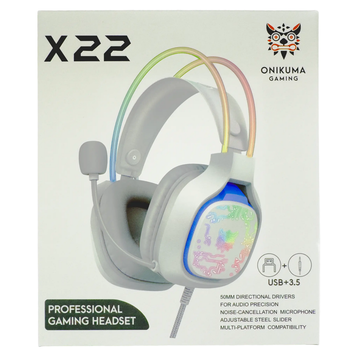 Diadema Gamer ONIKUMA X22 BLANCA