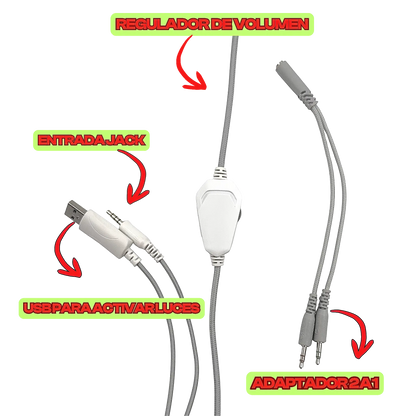 Diadema Gamer ONIKUMA X22 BLANCA