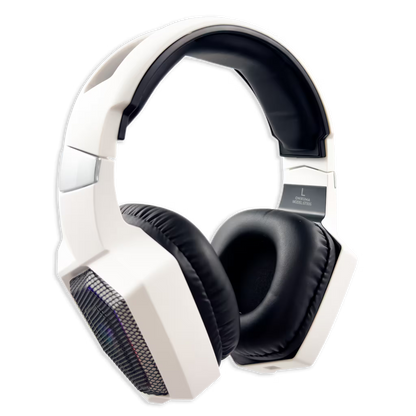 Diadema Gamer Onikuma GT806: Inalámbrica BT 5.4, Batería Infinita y RGB | BLANCA
