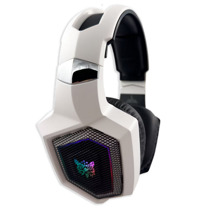 Diadema Gamer Onikuma GT806: Inalámbrica BT 5.4, Batería Infinita y RGB | BLANCA