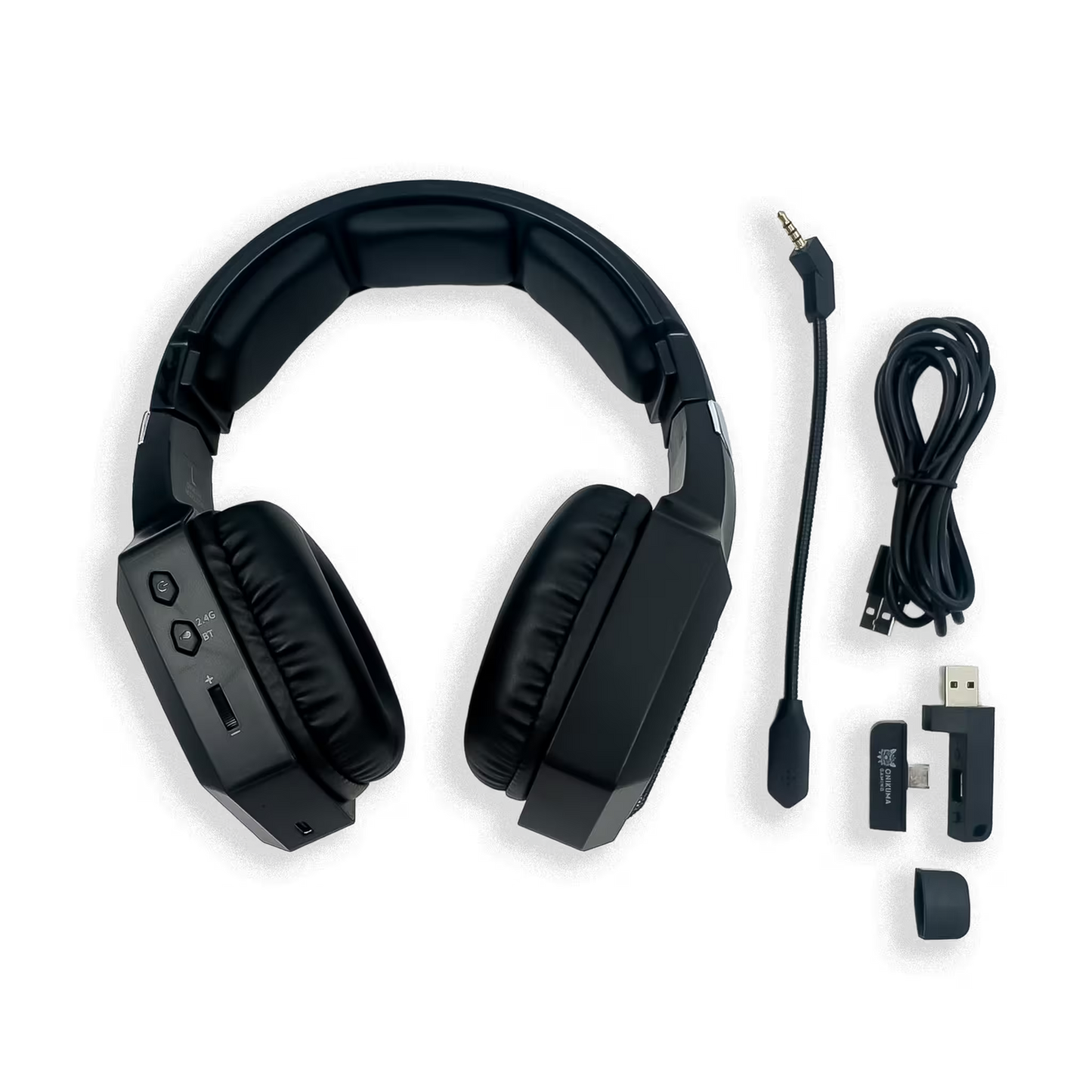 Diadema Gamer Onikuma GT806: Inalámbrica BT 5.4, Batería Infinita y RGB | NEGRA