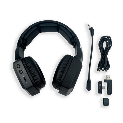 Diadema Gamer Onikuma GT806: Inalámbrica BT 5.4, Batería Infinita y RGB | NEGRA