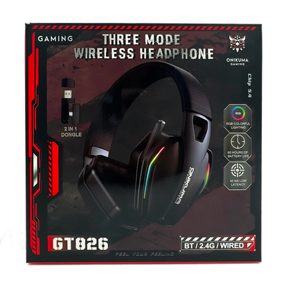 Diadema Gamer Inalámbrica ONIKUMA GT826