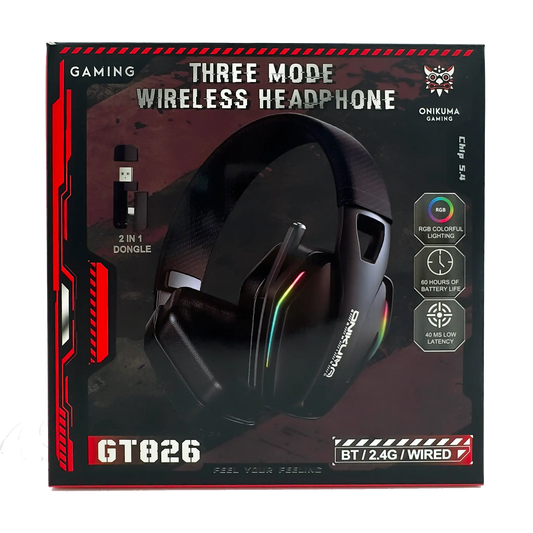Diadema Gamer Inalámbrica ONIKUMA GT826