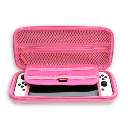 Estuche de Transporte Rígido con Diseño Rosa | Nintendo Switch 1 y Oled