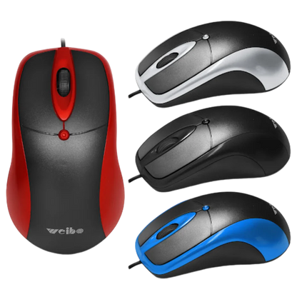 MOUSE ÓPTICO CON CABLE | WEIBO FC-5082