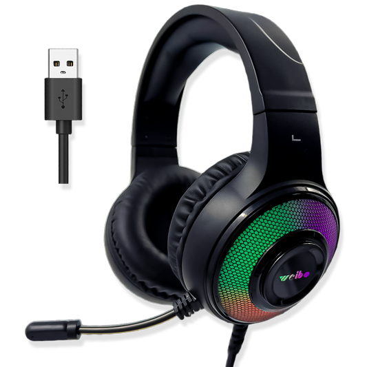 Diadema Gamer WEIBO G50 Sonido 7.1 USB RGB | Auriculares Gaming