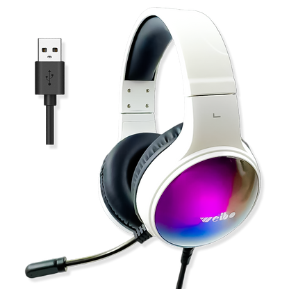 Diadema Gamer WEIBO G60 Sonido 7.1 USB RGB | Auriculares Gaming