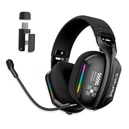 Diadema Gamer Inalámbrica ONIKUMA GT808 RGB - 3 Modos Conexión Micrófono 360° Bluetooth 5.3