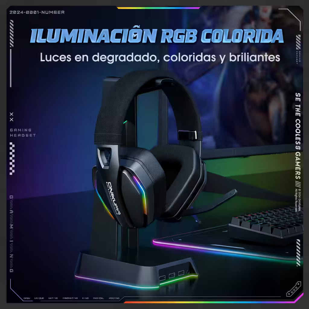 Diadema Gamer Inalámbrica ONIKUMA GT826