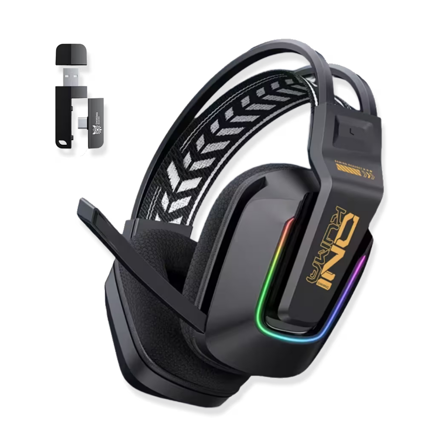 Diadema Inalámbrica Onikuma GT828 – 50mm | 900mAh 55h | Dongle 2 en 1 | 2.4G + BT