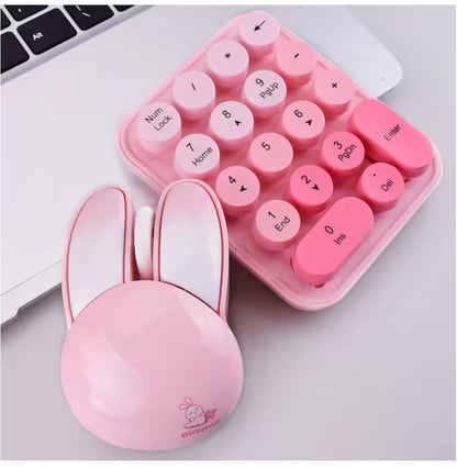 Combo 3 en 1 MOFii IDO MAX - Teclado 68 Teclas + Mouse + Pad Numérico Inalámbrico 2.4G Retro