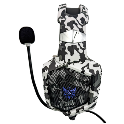 Diadema Gamer  ONIKUMA K8 BLANCA CAMUFLADA