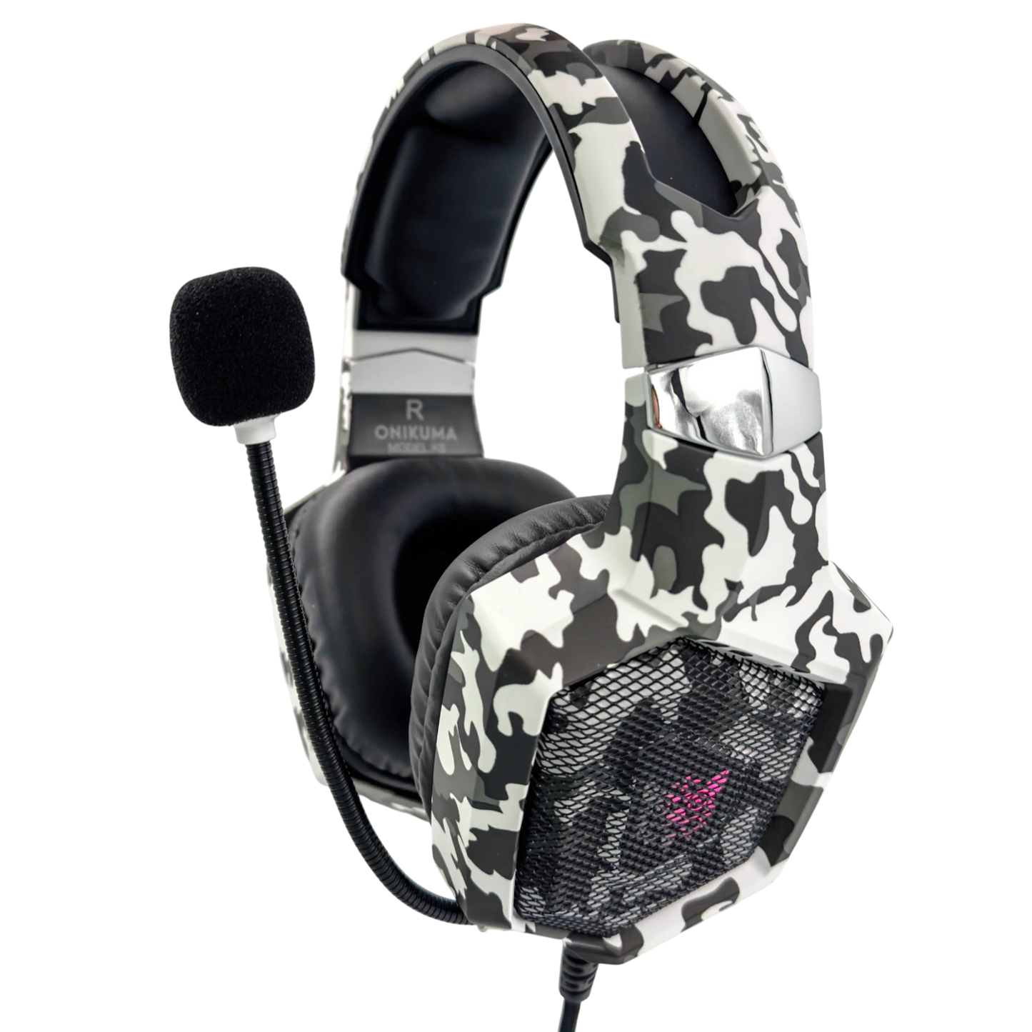 Diadema Gamer  ONIKUMA K8 BLANCA CAMUFLADA