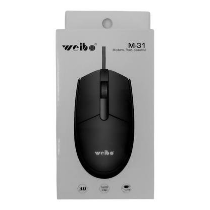 MOUSE ÓPTICO USB CON CABLE | M-31