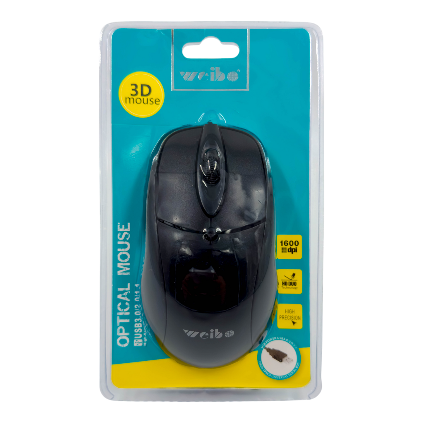 MOUSE ÓPTICO CON CABLE | WEIBO FC-5082