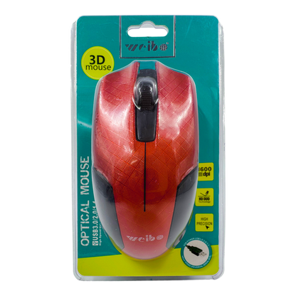 MOUSE ÓPTICO CON CABLE | WEIBO FC-145