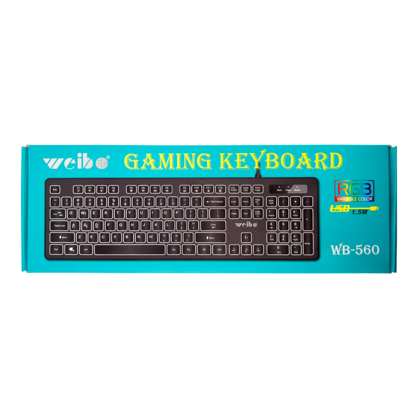 TECLADO RETROILUMINADO | WEIBO 560