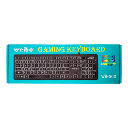 TECLADO RETROILUMINADO | WEIBO 560