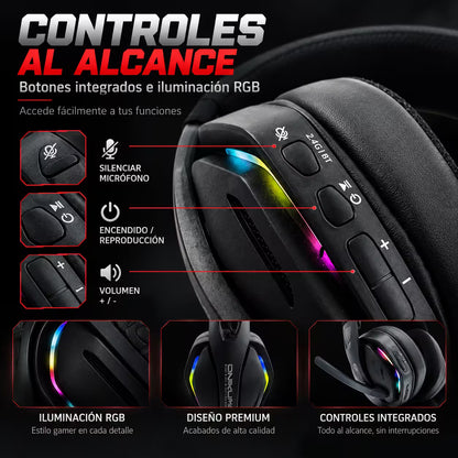 Diadema Gamer Inalámbrica ONIKUMA GT826