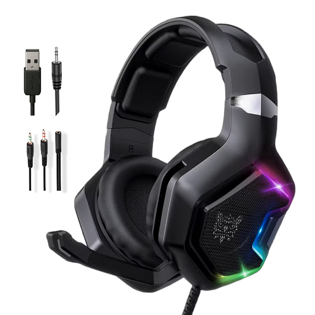 Diadema Gamer ONIKUMA K10 PRO RGB - Audio Alta Fidelidad 50mm
