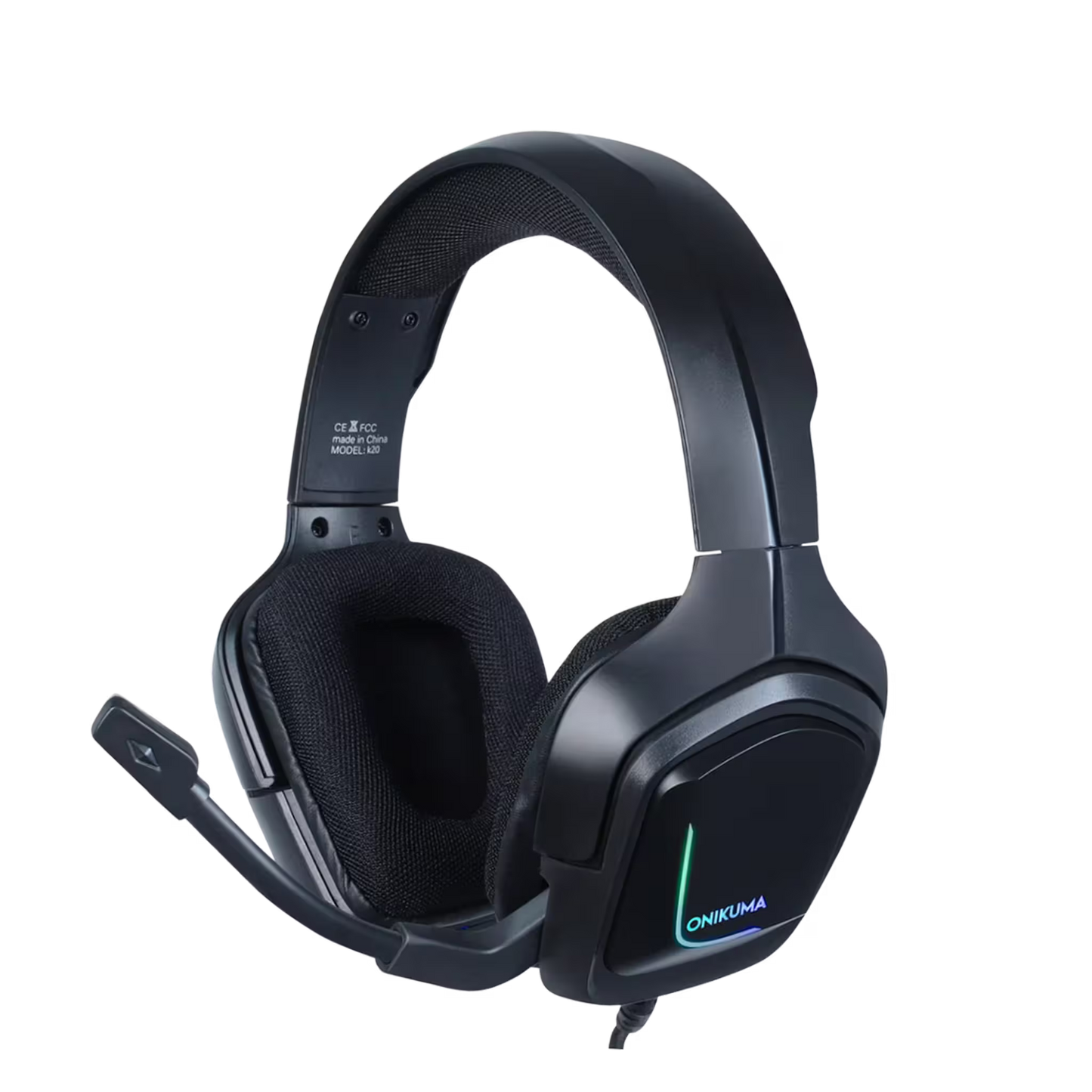 Diadema Gamer ONIKUMA K20 RGB - Audio Precisión 40mm Cancelación Ruido