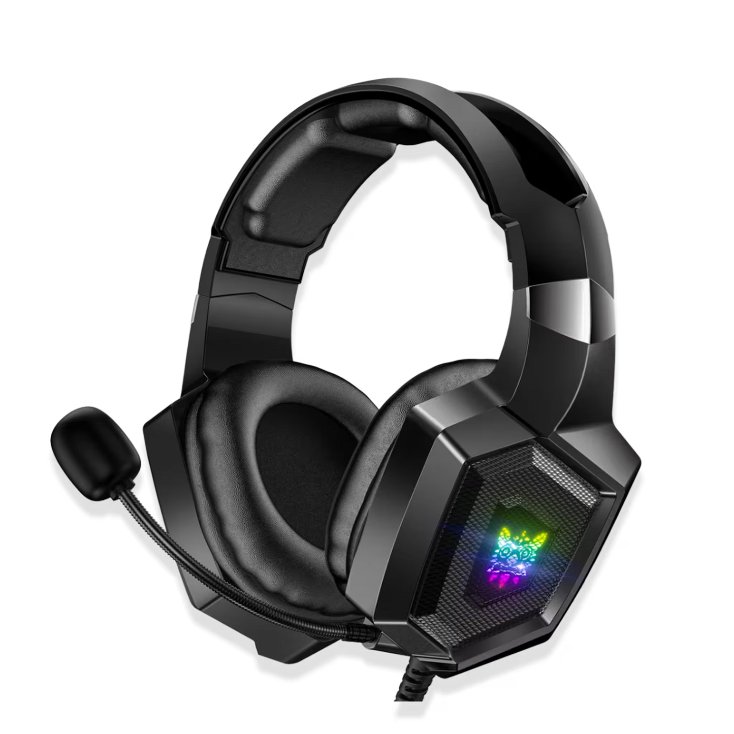 Diadema Gamer ONIKUMA K8 LED RGB Negra - Micrófono 360°