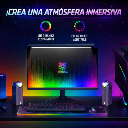 Parlantes ONIKUMA L1 RGB Modulares 2en1 – 10W RMS | Bluetooth 5.3 | Barra o Estéreo